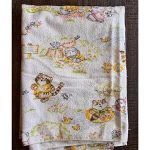 Vintage Shirt Tales Hallmark 1980’s Cartoon Baby Receieving Blanket Dundee